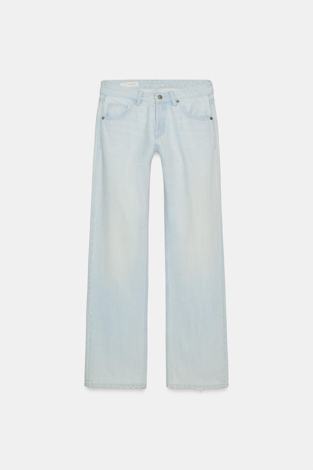 ДЖИНСЫ TRF WIDE-LEG С НИЗКОЙ ПОСАДКОЙ — ZARA