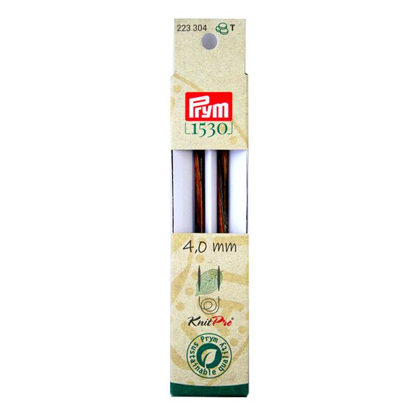 Спицы съемные длинные ⌀4.0 мм, 11.6 см, 2 шт, Prym Natural 223304