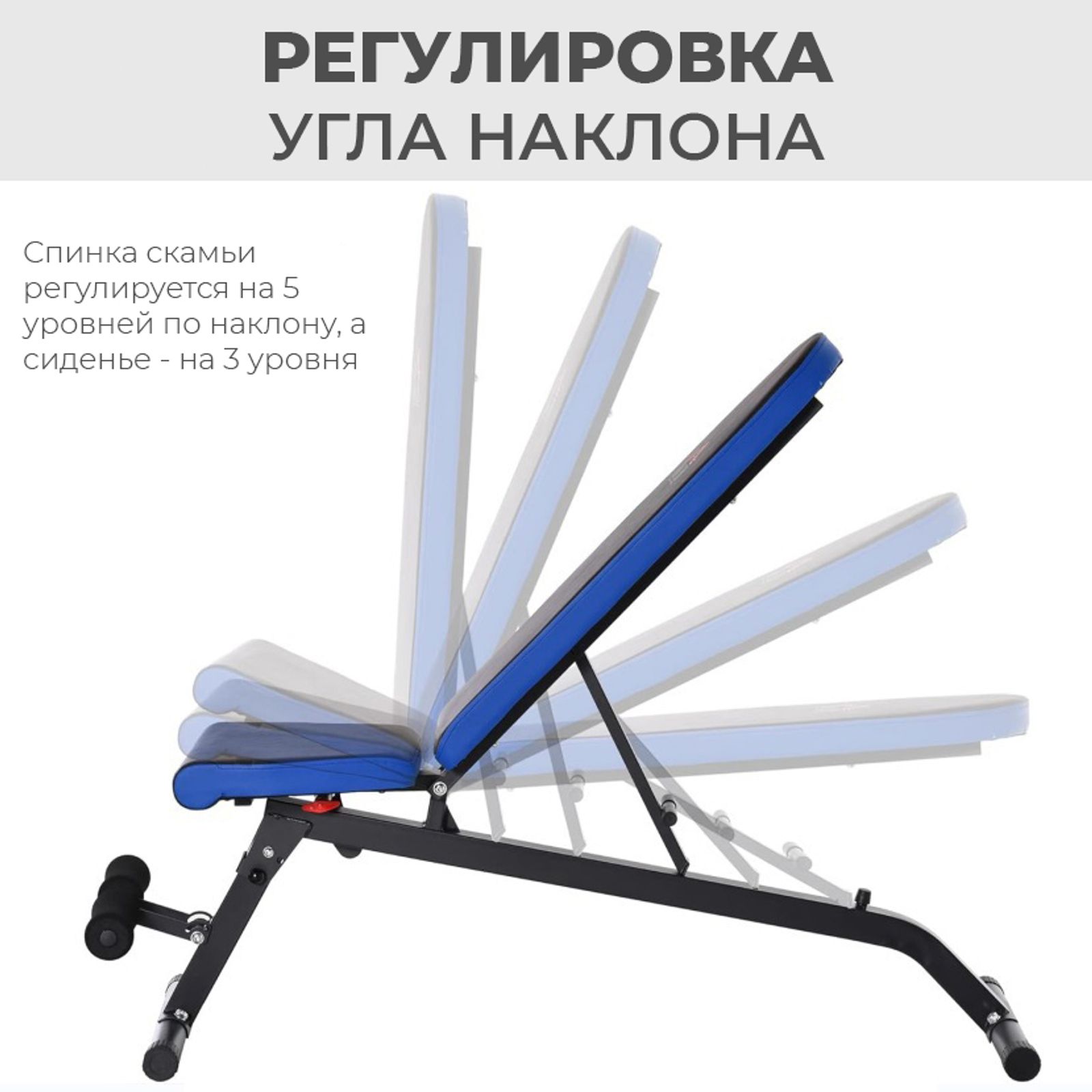 Скамья силовая универсальная DFC Pro Fitness D848 фото №13