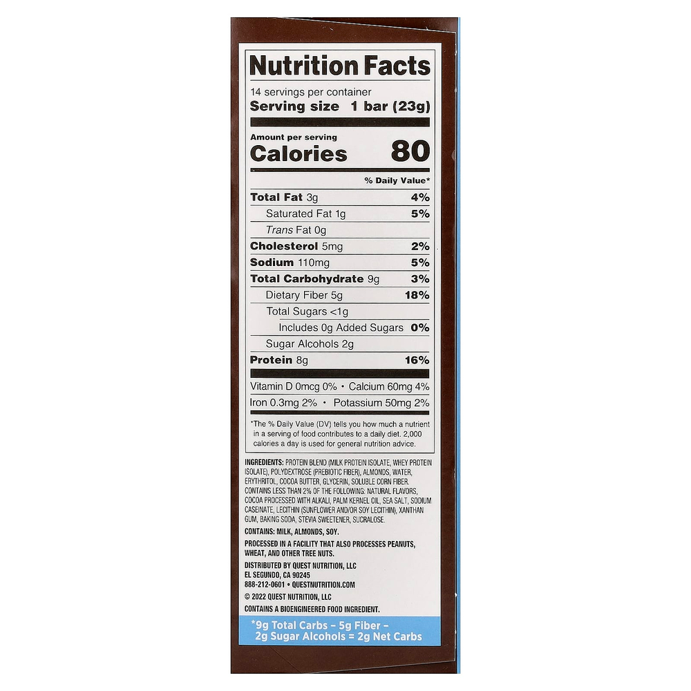 Quest Nutrition, мини, протеиновый батончик, печенье и крем, 14 батончиков по 23 г (0,81 унции)