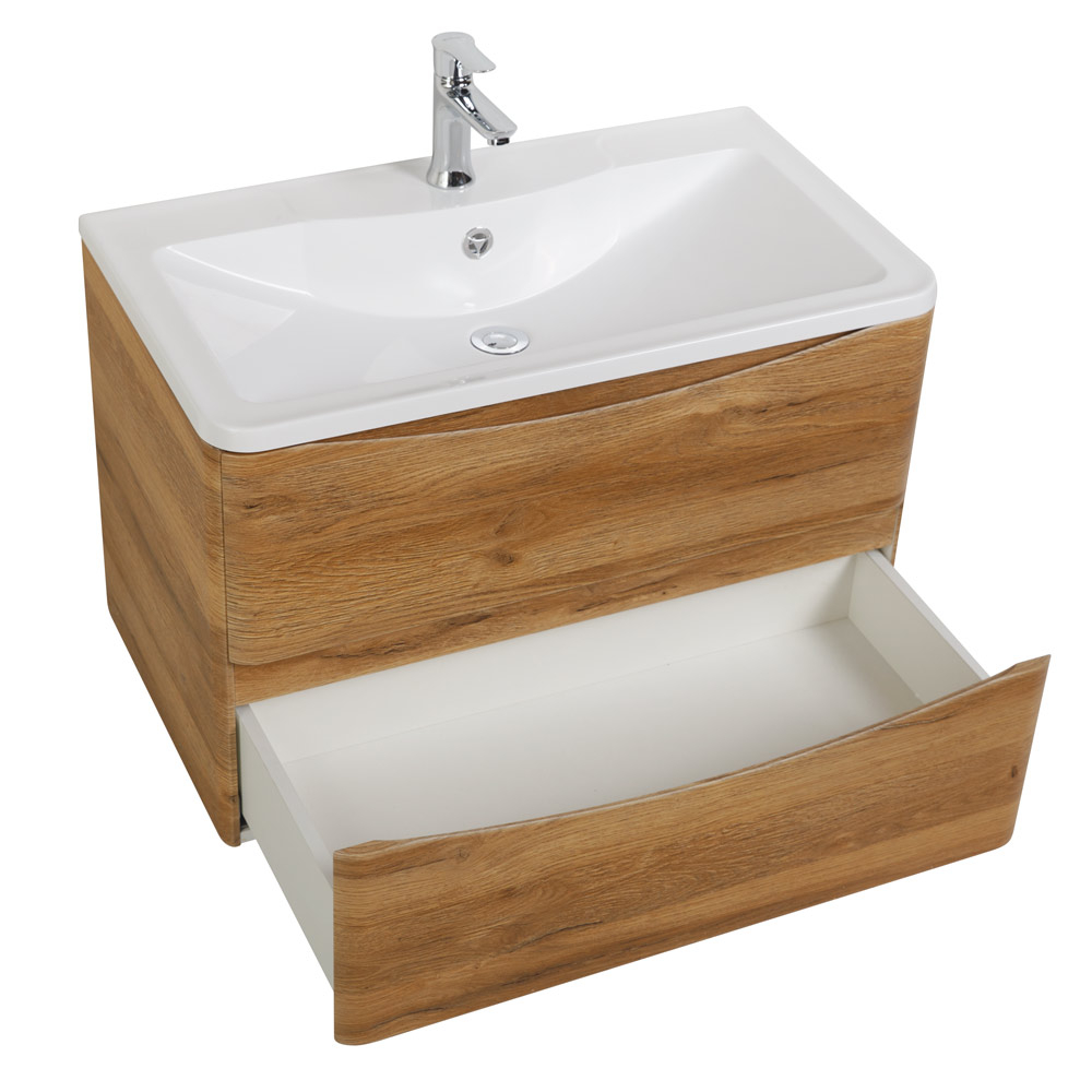 Мебель для ванной комнаты подвесная BelBagno ACQUA-900-2C-SO-RR 90см Rovere Rustico