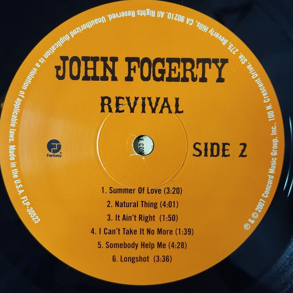Винтажная виниловая пластинка LP John Fogerty Revival (USA 2007)