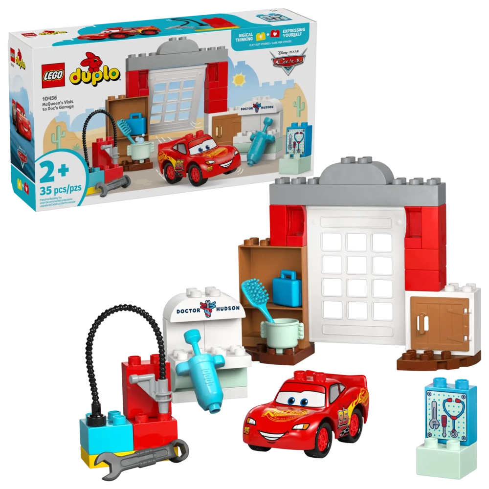 Конструктор LEGO Duplo 10456 Визит Маккуина в гараж Дока
