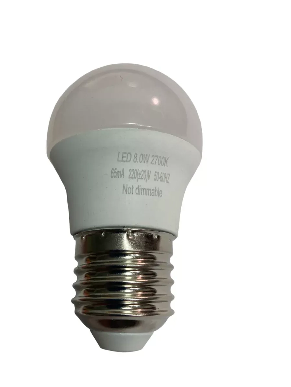 Светодиодная Led Лампа G45 E27 8W шар 2шт