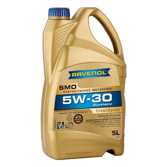 SMO 5W-30 RAVENOL моторное масло 5 Литров