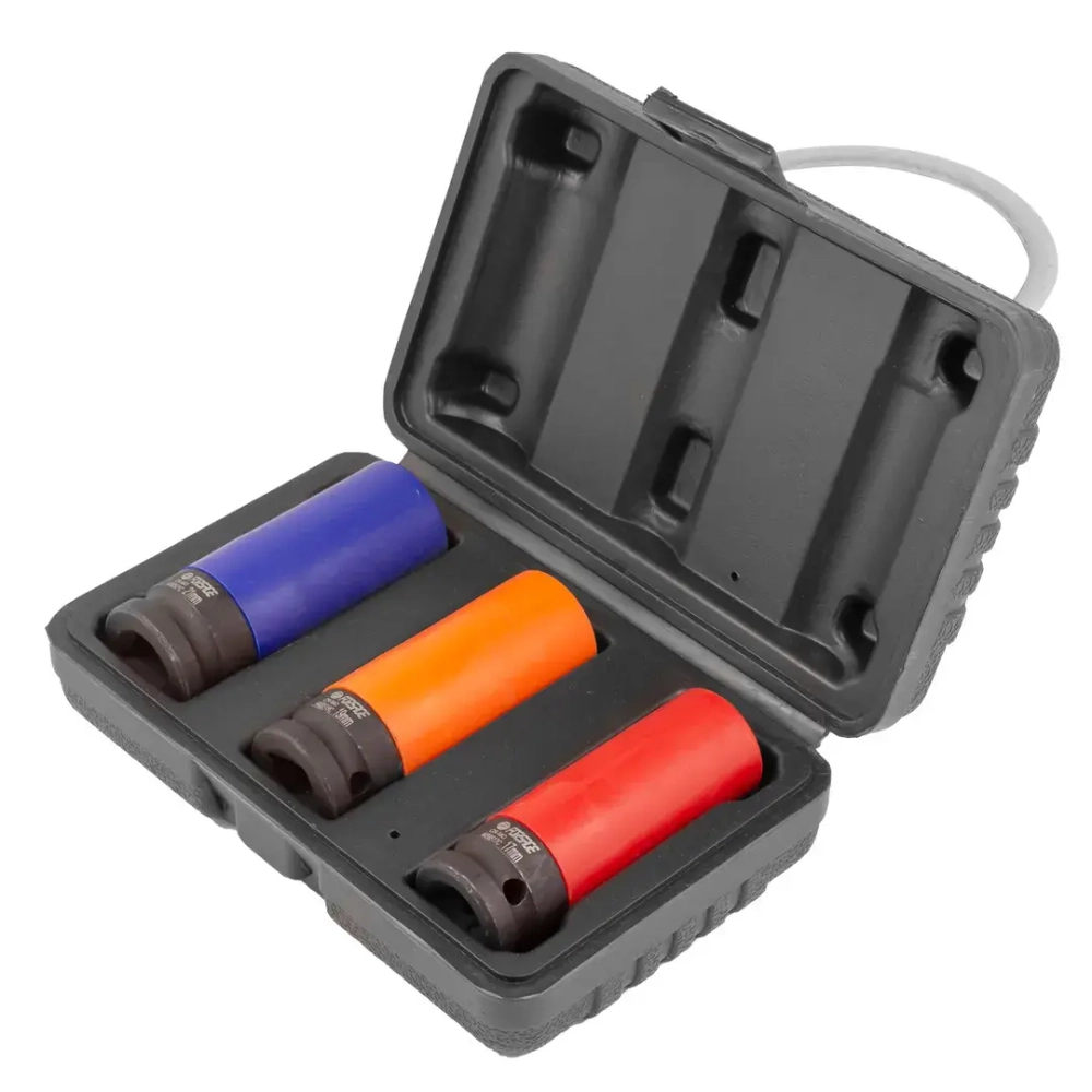 Головки ударные тонкостенные, набор 3пр., 1/2''(6гр.) Forsage F-4032C