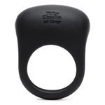 Черное эрекционное виброкольцо 3,2см Fifty Shades of Grey Sensation Rechargeable Vibrating Love Ring