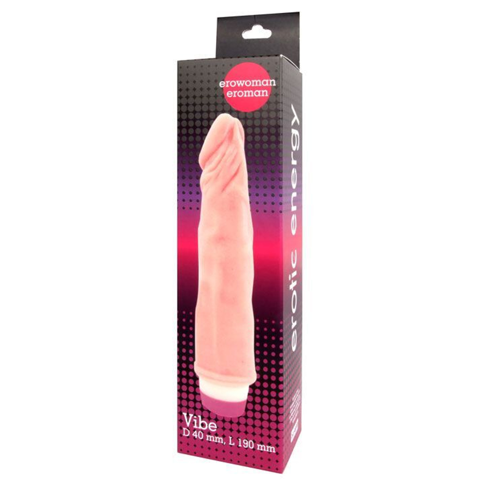 Вибратор Realistic Cock Vibe телесного цвета - 21 см. (Цвет: телесный)