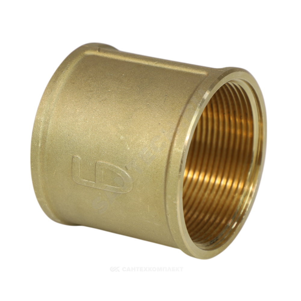 Муфта латунь Ду 20 (3/4") ВР/ВР LD LD.65.502.20