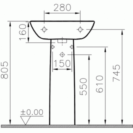 Пьедестал VitrA S20 5529B003-0156