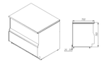 Неохлаждаемый прилавок CARBOMA CUBE KC70 N 0,9-7 (П-0,9)