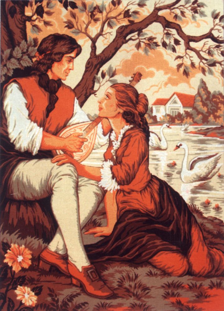Рисунок для вышивания Soulos (канва жесткая), Свидание, 60х80 см