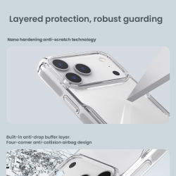 Прозрачный защитный чехол для смартфона iPhone 17 Pro Max, серия Nature TPU Pro от Nillkin