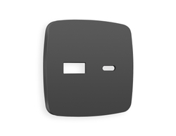 OP9110 Лицевая панель OMEGA (Графит Мягкое касание) для розетки 2USB тип A+C QUANT