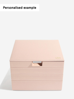 Органайзер для украшений и часов Stackers Classic Jewellery Box, 4 секции - Burgundy (Burgundy / бордовый / Burgundy / 600 / 700 / Органайзер-косметичка с крышкой)