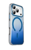 Чехол накладка iPhone 17 Pro Max / 18 Pro Max 6.9" Gurdini Ocean Case (2) Transparent синий