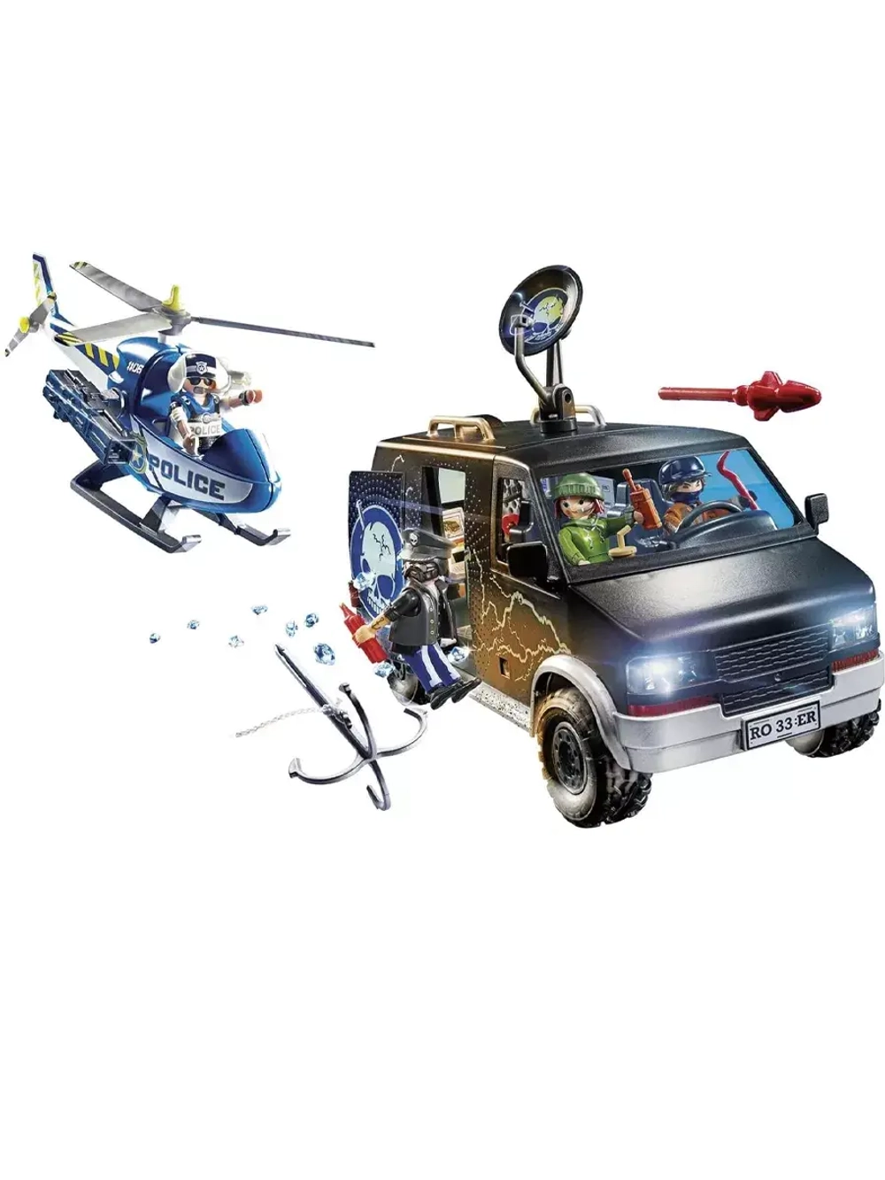 Набор Полицейский вертолет в погоне Playmobil 70575