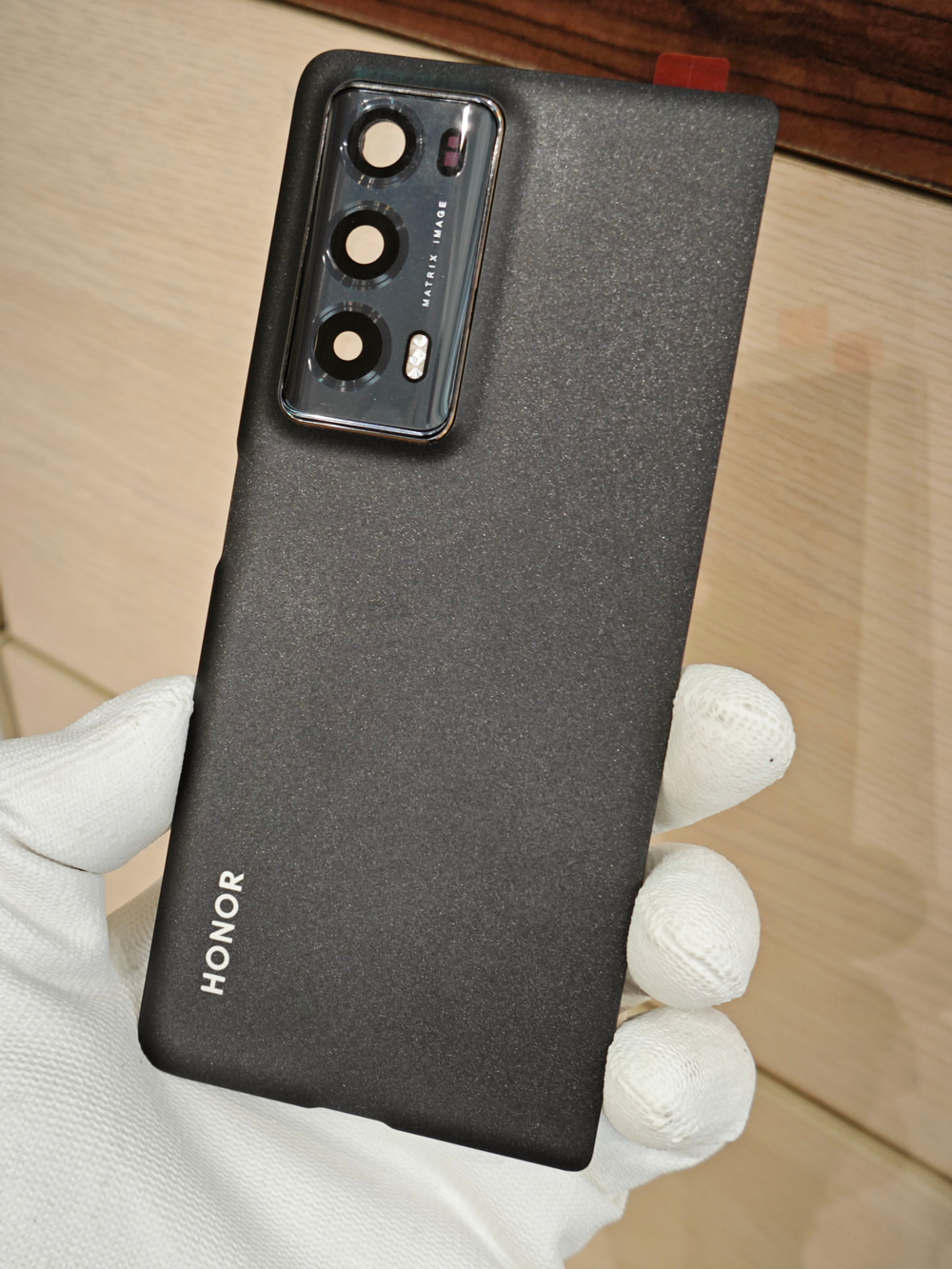 Задняя крышка для HONOR Magic V2 VER-N49 "Премиум качество" ( заднее стекло ) цвет: Чёрный