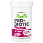 NaturesPlus, пробиотик для женщин GI Natural, 60 млрд. КОЕ, 30 капсул