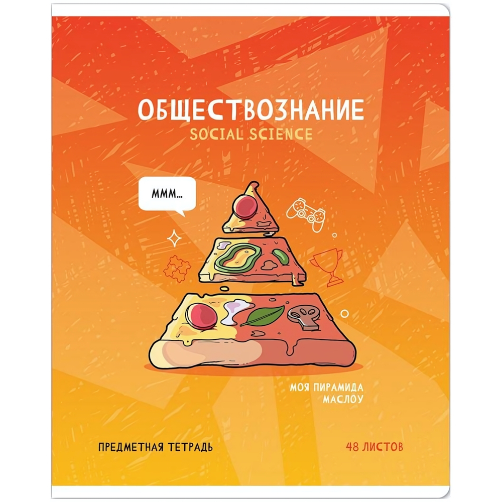 Тетрадь предметная А5 48л. клетка "Не по правилам. Обществознание" глянц.ламинация (Спейс)
