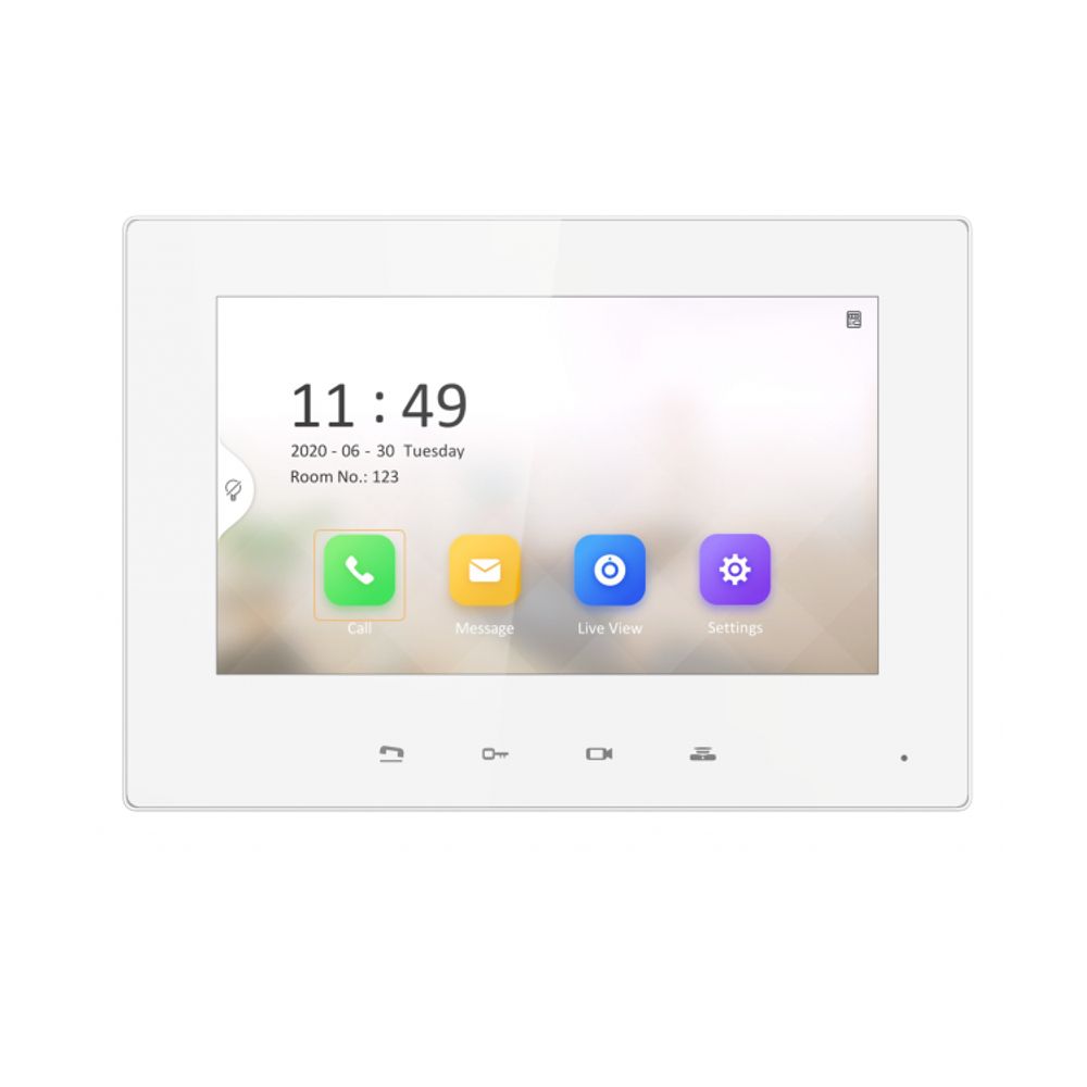 VDP-H2201 IP видеодомофон Сенсорный 7" TFT LCD, микрофон, динамик, DC12В/PoE