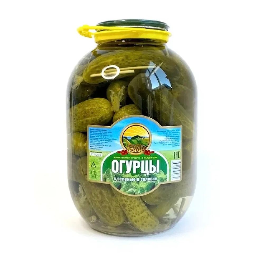 Огурцы марин."Исмаил"с ручкой 3л