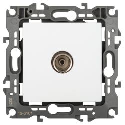 Розетка ЭРА Серия 12 12-3101-01М TV одиночная, белый матовый | Эра 12