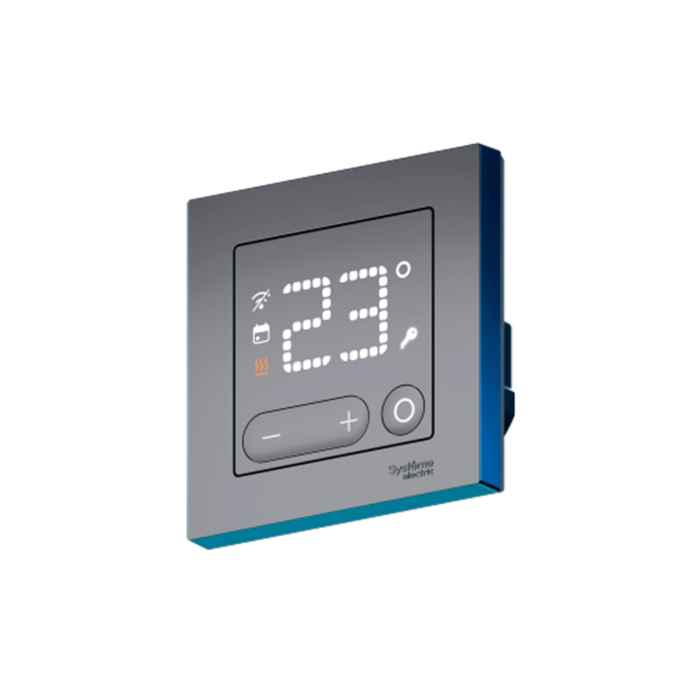 ATLASDESIGN SMART ТЕРМОСТАТ для эл.теплого пола c датчиком,Zigbee, 16А,мех., ЧЕРНЫЙ, мод. SBDV-00205