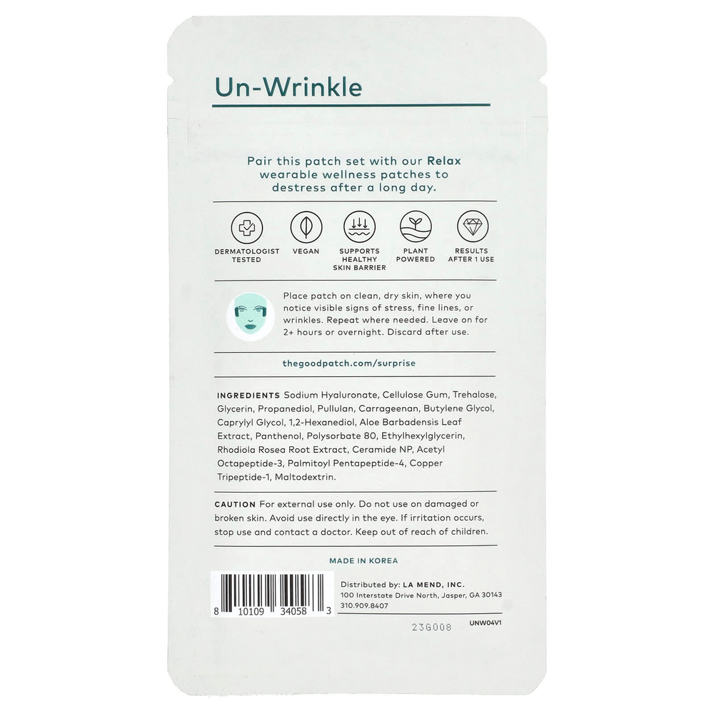 The Good Patch, Un-Wrinkle, 4 патча