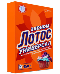 Стиральный порошок Лотос универсальный. 450гр (24 шт.) 600638