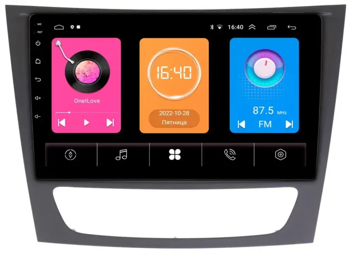 Магнитола для Mercedes-Benz E (W211) 2002-2010, CLS W219 - GT9-451 на Android 10