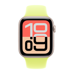 Умные часы Apple Watch SE 3 (2025) GPS, 44mm, Starlight Aluminium Case with Neon Yellow Sport Band, S/M