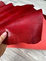 Кожа Lizard Lux Red Mary красная натуральная
