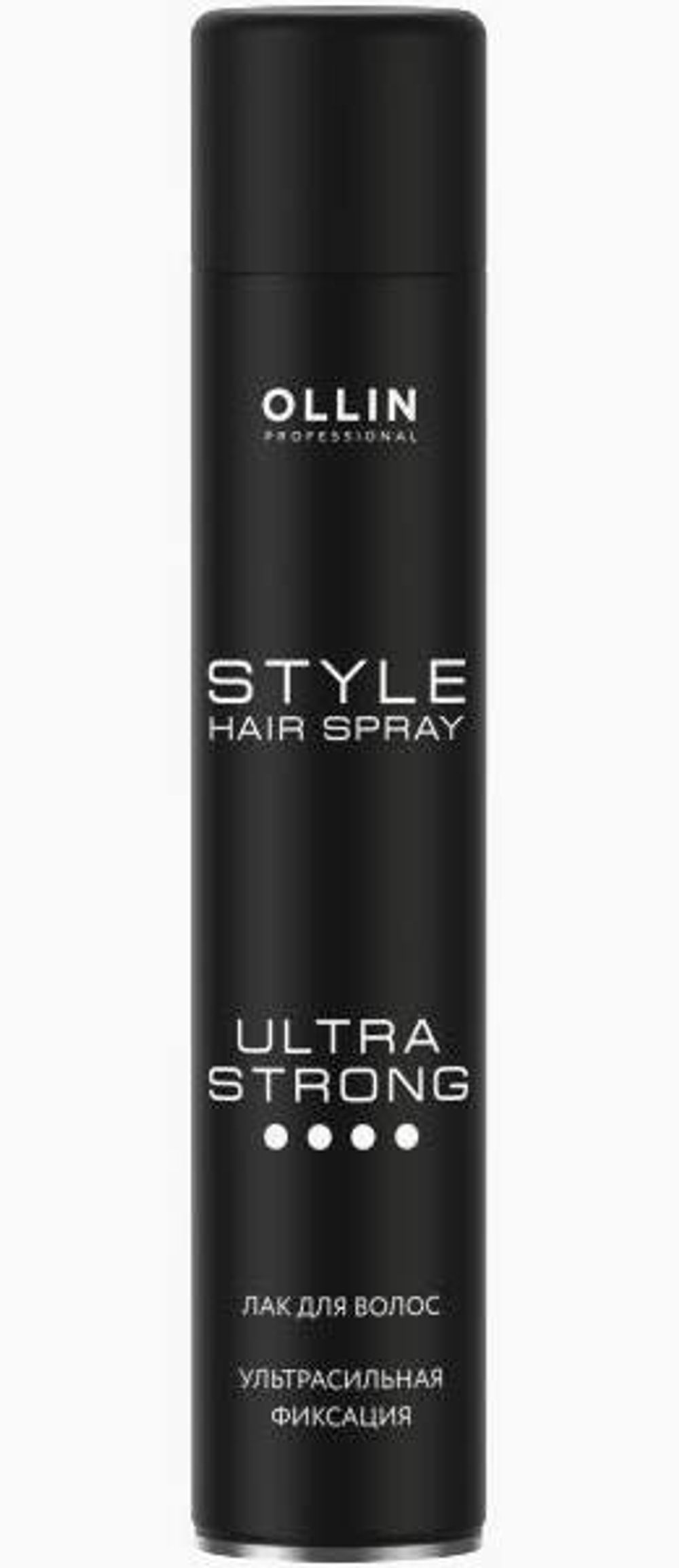 OLLIN Style Hair Spray Ultra Strong 500ml Лак для волос Ультрасильная фиксация