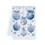 Полотенце кухонное «Winter - Ёлочные шарики» 40*57 см, микрофибра 200 гр/м2