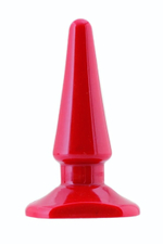 Красная анальная втулка Black&Red - 10 см. (Цвет: красный)