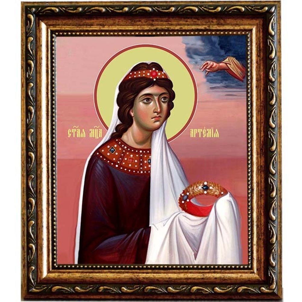 Артемия Римская мученица, царевна. Икона на холсте.