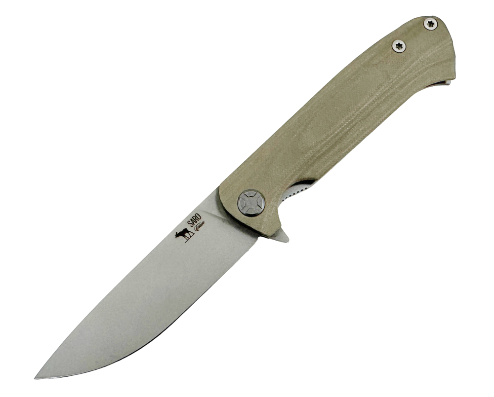 Складной нож Чиж Next, AUS10, G10, песочный, Saro