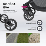Kоляска детская прогулочная Farfello Comfy Go Comfort 2025 (Olive/Оливковый CG-013)