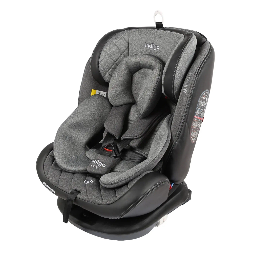 Автокресло Indigo AERO ST-3 0+1+2+3 (0-36 кг) серый