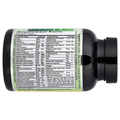 Emerald Laboratories, мультивитамины для женщин с коэнзимом, 1 день, 60 растительных капсул