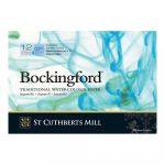 Альбом для акварели Bockingford CP 300 г/м², 18х26 см, склейка с одной стороны 12 л, среднезернистая, St. Cuthberts Mill T47130001011B