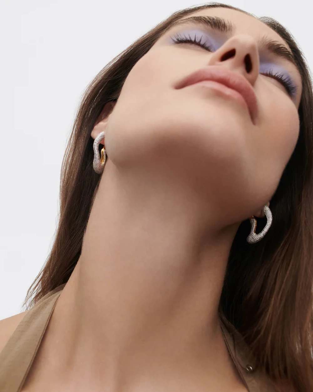 Серьги Pav Sense Hoops серебро 925 пробы покрытое золотом