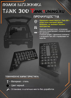 Tank300 Боковые полки багажника TankTuning