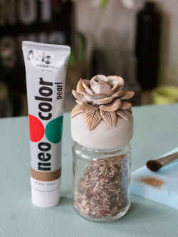 Золотая краска акриловая NEO Acryl color pual gold
