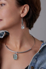 HMG 1324 S steel Чокер трансформер Сталь, aqua quartz арт.1392