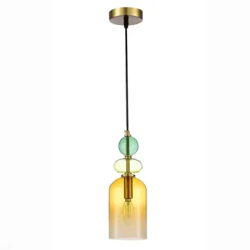 Подвесной светильник 1*E14 SL2000.213.01 матовое золото/янтарный Gea ST-Luce