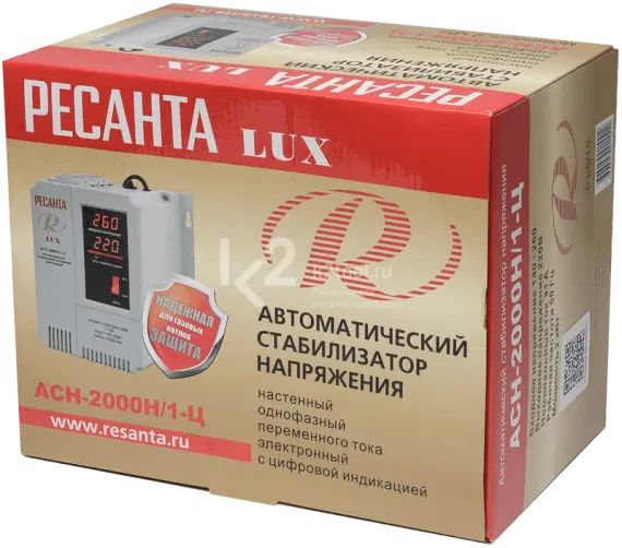 Стабилизатор напряжения Ресанта АСН-2000Н/1-Ц LUX
