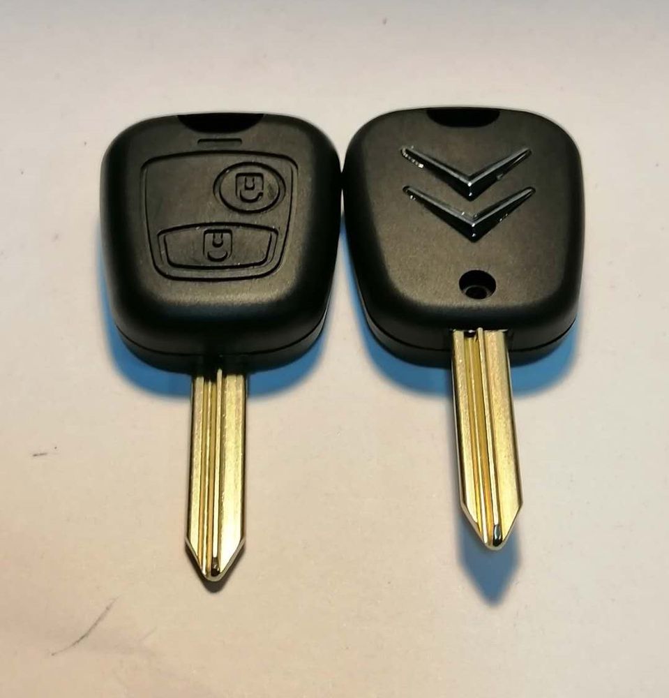 Корпус Ключа Citroen 2 кн. круг + квадрат / SX9 / Китай / 16359