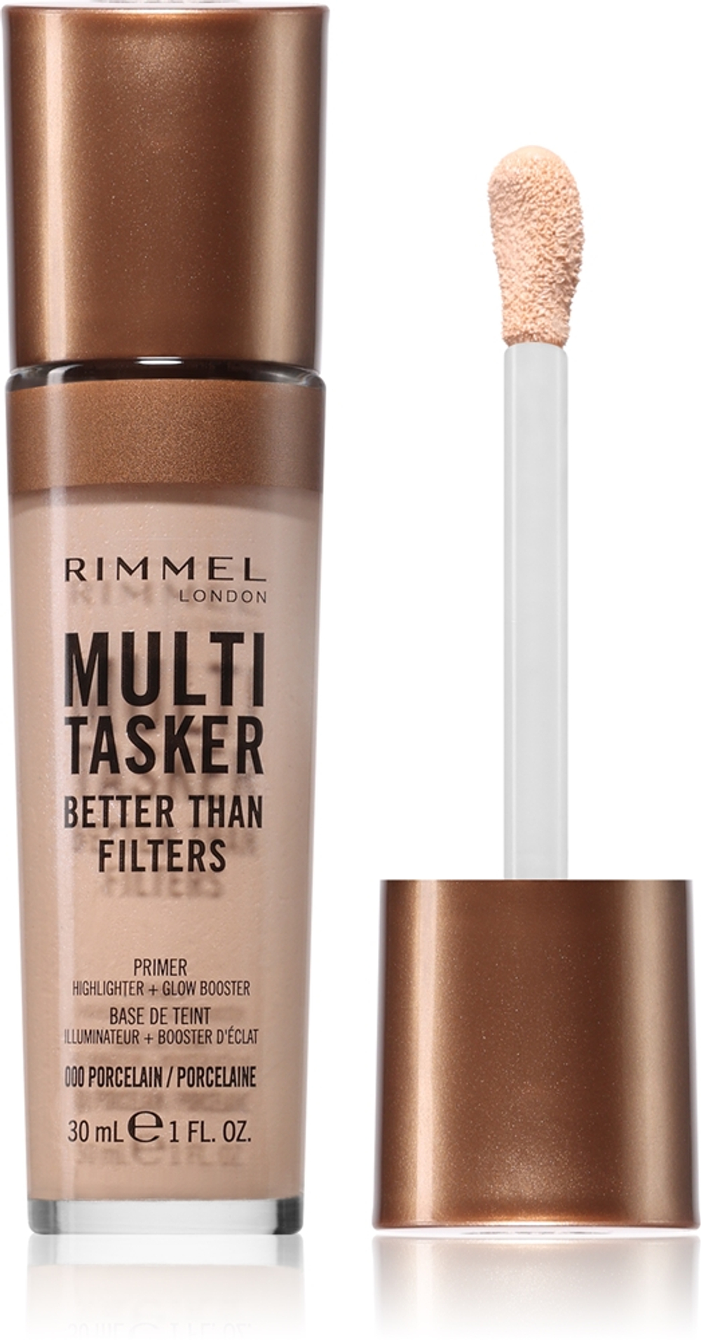 Rimmel Multi-Tasker Better Than Filters - Разглаживающая база для выравнивания тона кожи оттенок 000 Porcelain, 30 ml